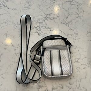 Haute Shore Gray Black Casey Dash Crossbody Bag